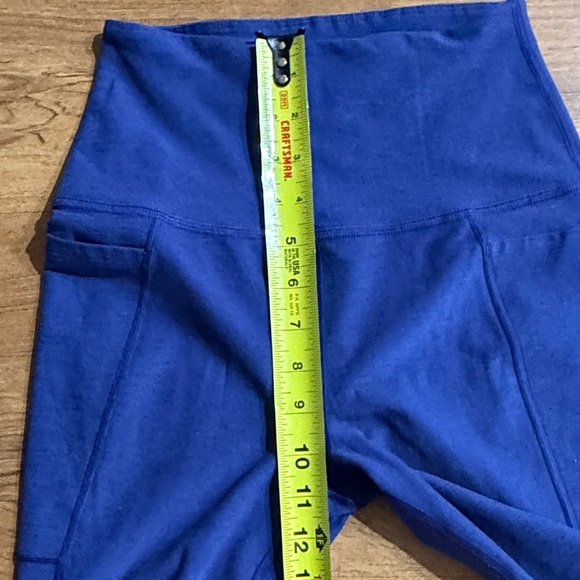 2 Beyond Yoga Women's Sz Small Blue High-Waisted Legging + Space Dye Black Short - Picture 12 of 14